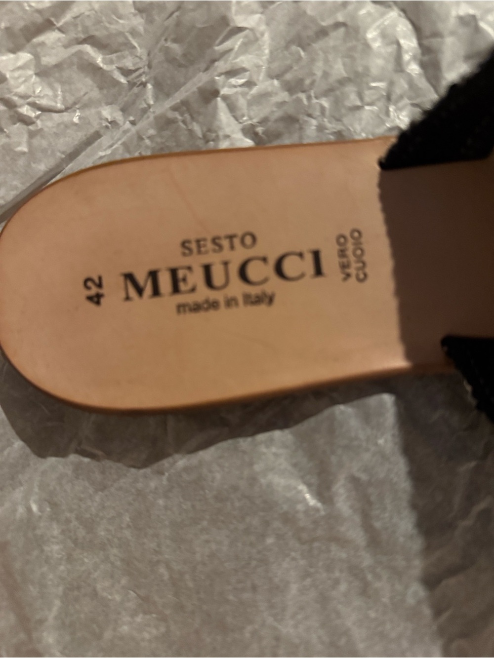 NIB Sesto Meucci of Florence Vero Cuoio leather fringe sandals. Size 12. - Picture 4 of 7